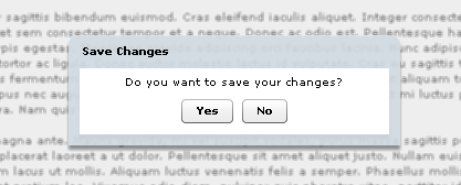 translucent-overlay-popup Translucent overlay pop-up.